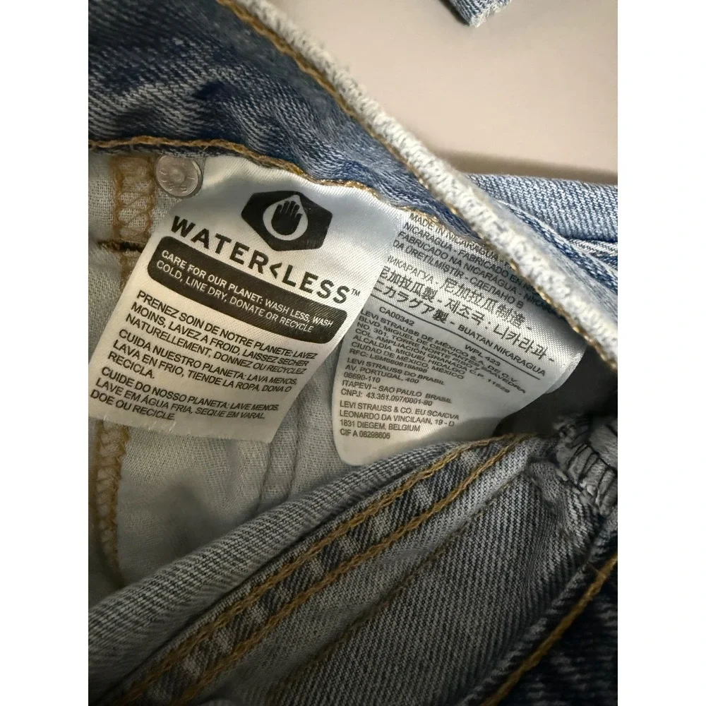 Levis 517 Bootcut Jeans Mens 34x29 Light Wash Denim WaterLess 517-0216 Blue